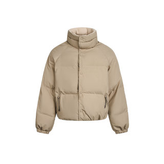 Solid Color Minimalist Stand-Collar Jacket 2