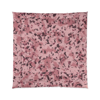Pink Marble Splatter Comforter 3