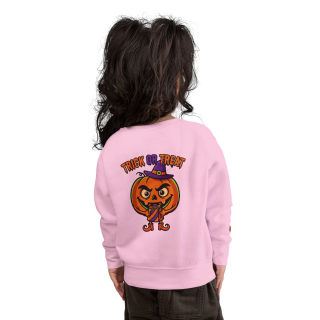 Jack-o'-Lantern Witch Pumpkin Toddler Sweatshirt 49
