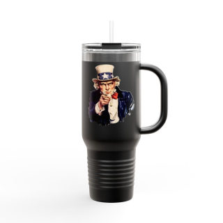 Uncle Sam Pointing Travel Mug | 40oz Insulated Patriotic Tumbler 11