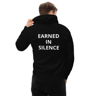 Unisex Hoodie "Pain is Data / EARNED IN SILENCE" 3