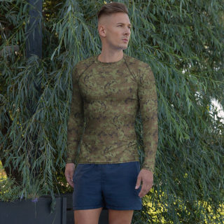 Men's Rash Guard "Green Digital Camo" 10