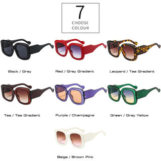Large-Frame Thick-Temple Fashion Sunglasses 3