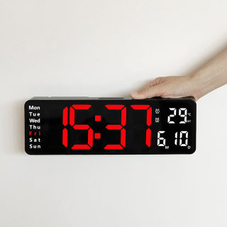 16-Inch Nordic-Style Digital LED Wall Clock 6
