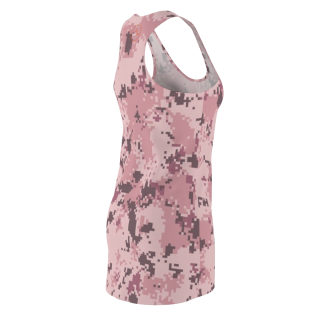 Pink Digital Camo Racerback Dress | All-Over Print 5