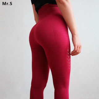 Diqian Super-Stretchy Tummy-Control Yoga Pants, Purple
