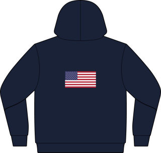 Patriotic cupcake with sparkler hoodie 14