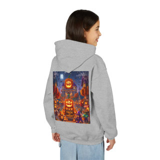 Spooky Pumpkin Patch Trick or Treat Kids Hoodie 84