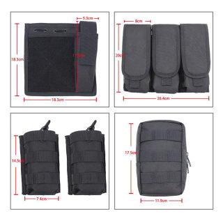 MGFLASHFORCE Molle Tactical Vest | Airsoft Plate Carrier 5