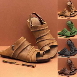 Women's Plus-Size Open-Toe Beach Sandals with Velcro 3
