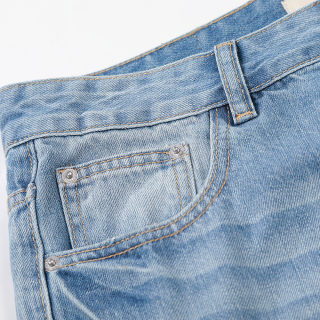 Light Gradient Washed Denim Jeans 3