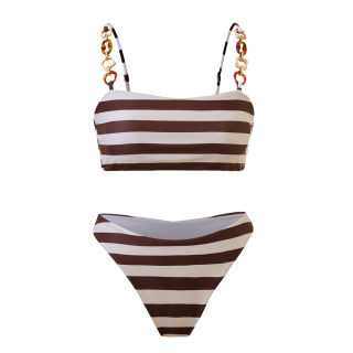 Striped bikini set 5