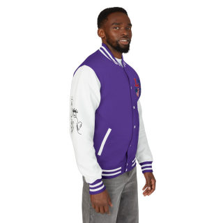 Trick or Treat Jack-o'-Lantern Letterman Jacket | Halloween Varsity Jacket 85