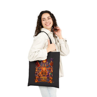 Halloween Pumpkin Patch Trick or Treat Tote | Haunted Town Jack-o'-Lanterns 16
