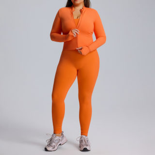 Women's Long-Sleeve Three-Piece Yoga Set 5
