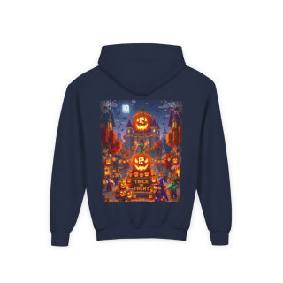 Spooky Pumpkin Patch Trick or Treat Kids Hoodie 49