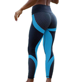 Mesh Print Fitness Leggings | Women's Workout Jogging Slim Pants 6