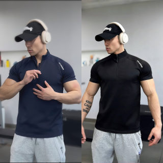 Soft Shell Fleece Half-Zip T-Shirt | Slim Fit Casual Stretchy