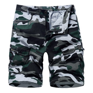 Men's Loose-Fit Camo Workwear Capri Shorts 5