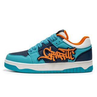 Korean-Style Low-Top Color-Block Board Shoes for Men 5