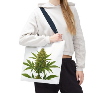 Cannabis Bud Illustration Tote | Botanical Cannabis Plant Tote 103