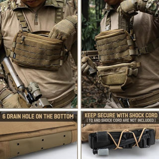 1000D Tactical Airsoft Bag | Molle Vest & Chest Bag Camping Pack 4
