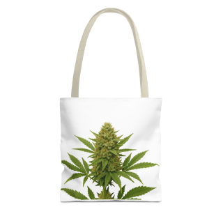 Cannabis Bud Illustration Tote | Botanical Cannabis Plant Tote 10