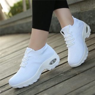 Flying Woven Wedge Sneakers | Women's Platform Outdoor Walking Shoes 4