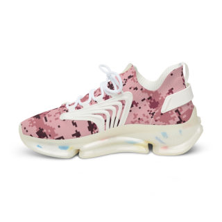 Pink Digital Camo Men's Mesh Sneakers | Athletic Running Shoes 12