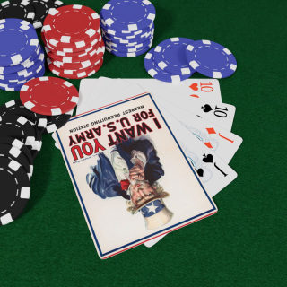 Uncle Sam Poster Poker Playing Cards | Vintage WWI Recruitment Design 7