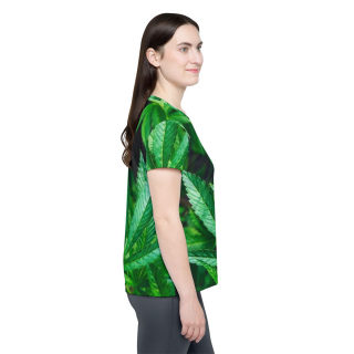 Cannabis Leaf All-Over Print Jersey 6