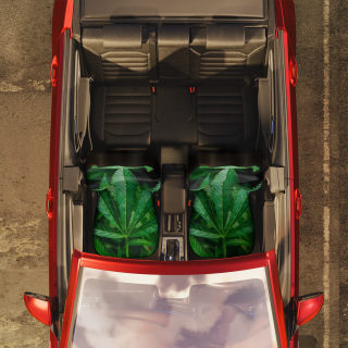 Cannabis Leaf Car Seat Covers | Marijuana Pattern Auto Seat Covers 7