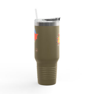 Super Mom comic burst insulated travel mug 4
