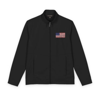 Distressed American Flag Jacket | Soft Shell Jacket 4