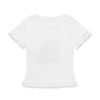 Checkered Patchwork Slim Fit Cropped T-Shirt 2