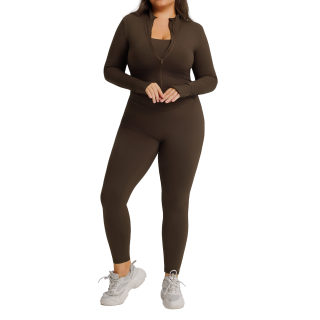 Women's Long-Sleeve Three-Piece Yoga Set 2