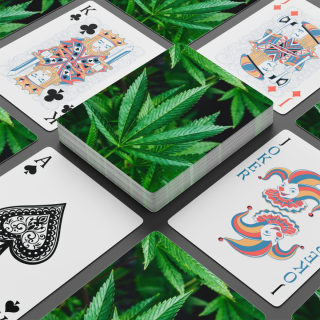 Marijuana Leaf Poker Playing Cards | Cannabis Design Playing Cards 6