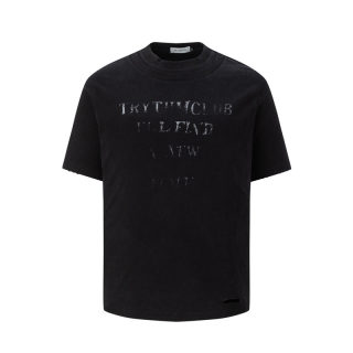 Washed Ripped Short-Sleeve T-Shirt | Street Fashion Distressed Cotton Blend