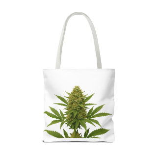 Cannabis Bud Illustration Tote | Botanical Cannabis Plant Tote 24