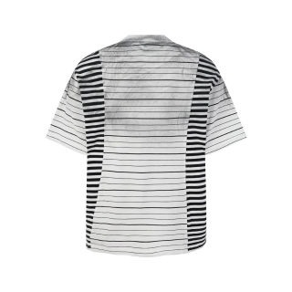 Asymmetric Striped Short Sleeve T-Shirt 2