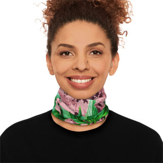 Green Cannabis Leaf Neck Gaiter 7