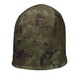All-Over Print Beanie Green Digital Camo 14
