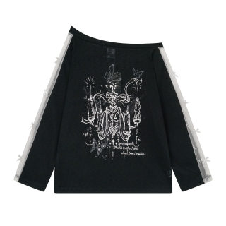 Sweet Girl Corset Top | Asymmetrical Shoulder Lace-Up Belt 3