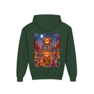 Spooky Pumpkin Patch Trick or Treat Kids Hoodie 56