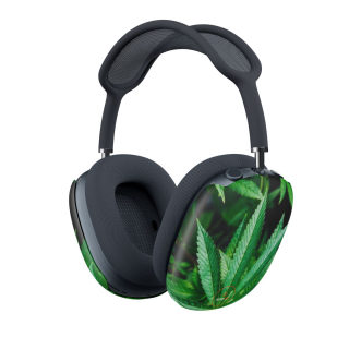 Marijuana leaf AirPods Max case | botanical pattern headphone covers 5