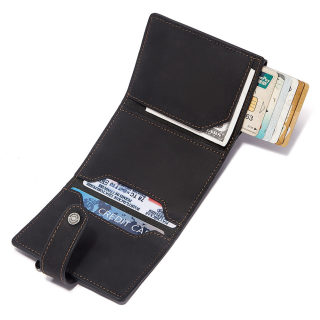 Metal Coin Purse & Leather Card Case | ID Sleeve Credit Card Holder 3