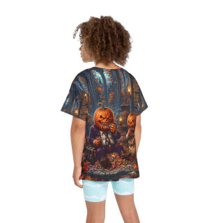 Jack-O'-Lantern Trick-or-Treaters Kids Jersey 6