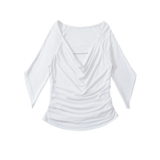 Slim Fit One-Shoulder Flared Sleeve Top 4