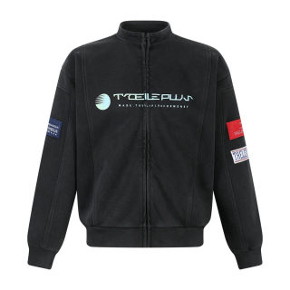 Stand-Up Collar Zip Cardigan Sweatshirt for Men | Street Fashion 6