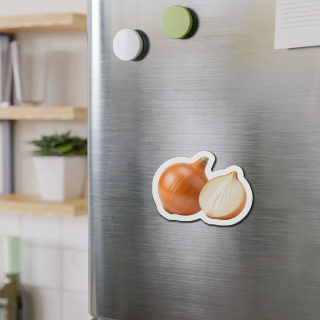 Onion Illustration Die-Cut Magnet 9